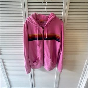 Aviator Nation pink hoodie.